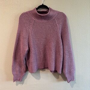American Eagle Outfitters Lavender Cowl Neck Sweater